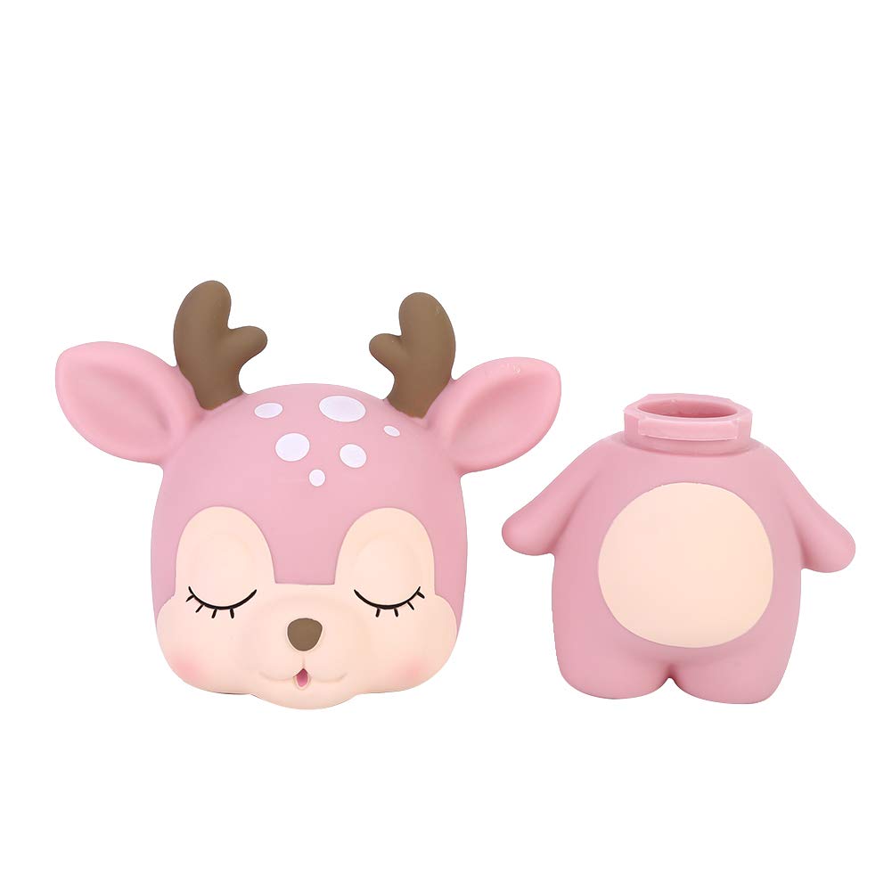 Omabeta Home Décor & Bathroom Décor Tirelire cerf rose en plastique