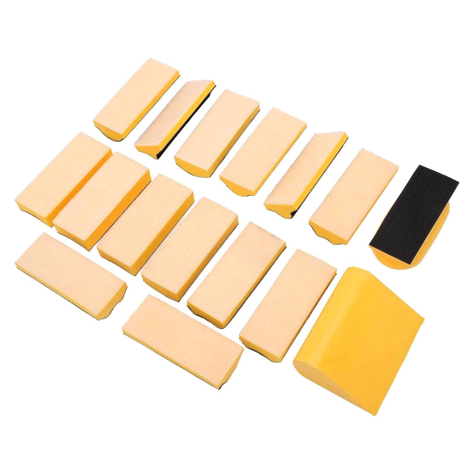 Omabeta Tools & Workshop Equipment blocs de ponçage auto-adhésifs, lot de 16, formes variées