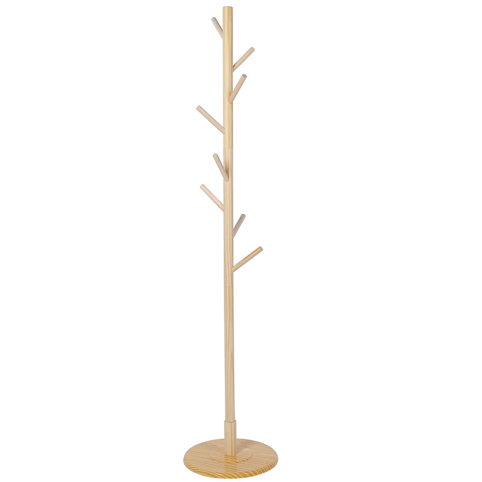 Omabeta Home Décor & Bathroom Décor porte-manteau sur pied en bois naturel 165 cm