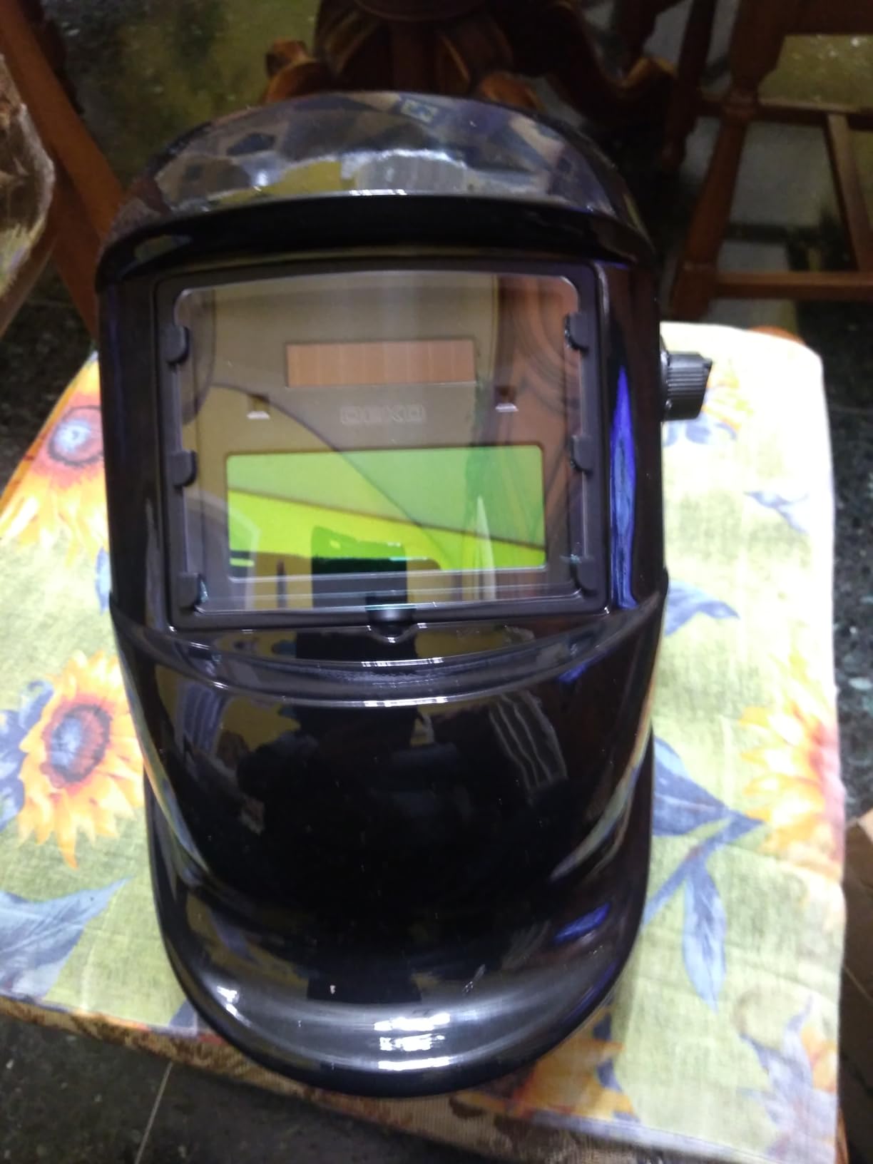 DEKOPRO WELDING HELMET masque de soudure automatique Mode Crâne rouge solaire