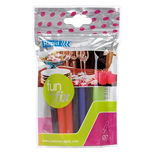 Rapid’os 16 Collage 23835900 bâtons de colle thermofusible multicolores 7 mm 100 g