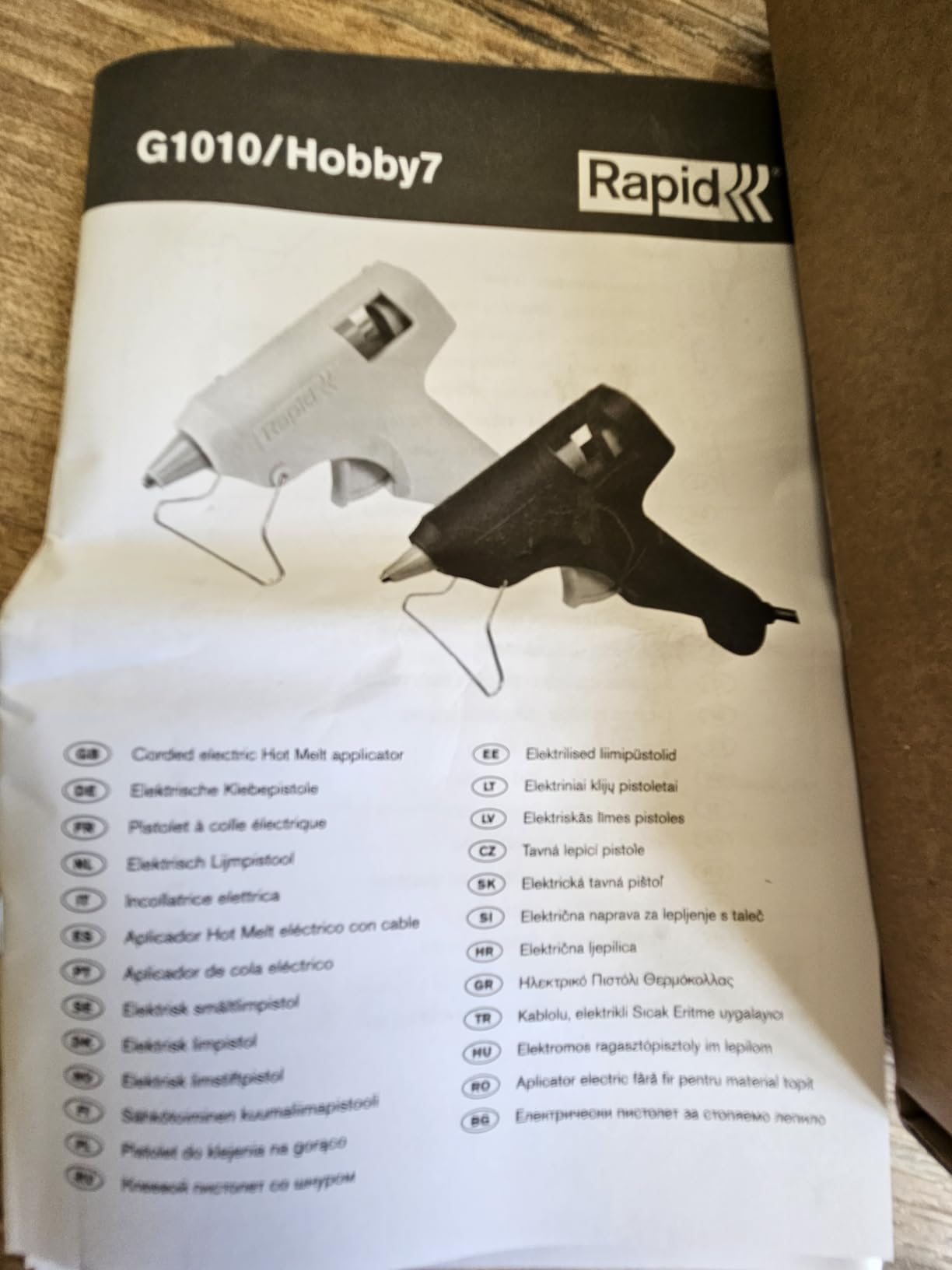 Rapid’os 16 Collage HOBBY pistolet à colle Ø7 mm avec 30 bâtons