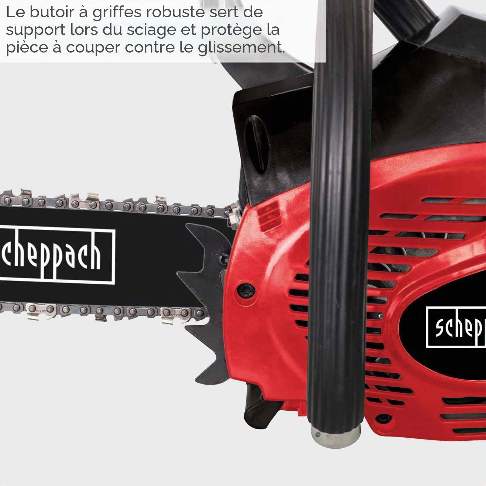 Scheppach TKG Series CSP41 tronçonneuse thermique 41 cm³, guide 40 cm