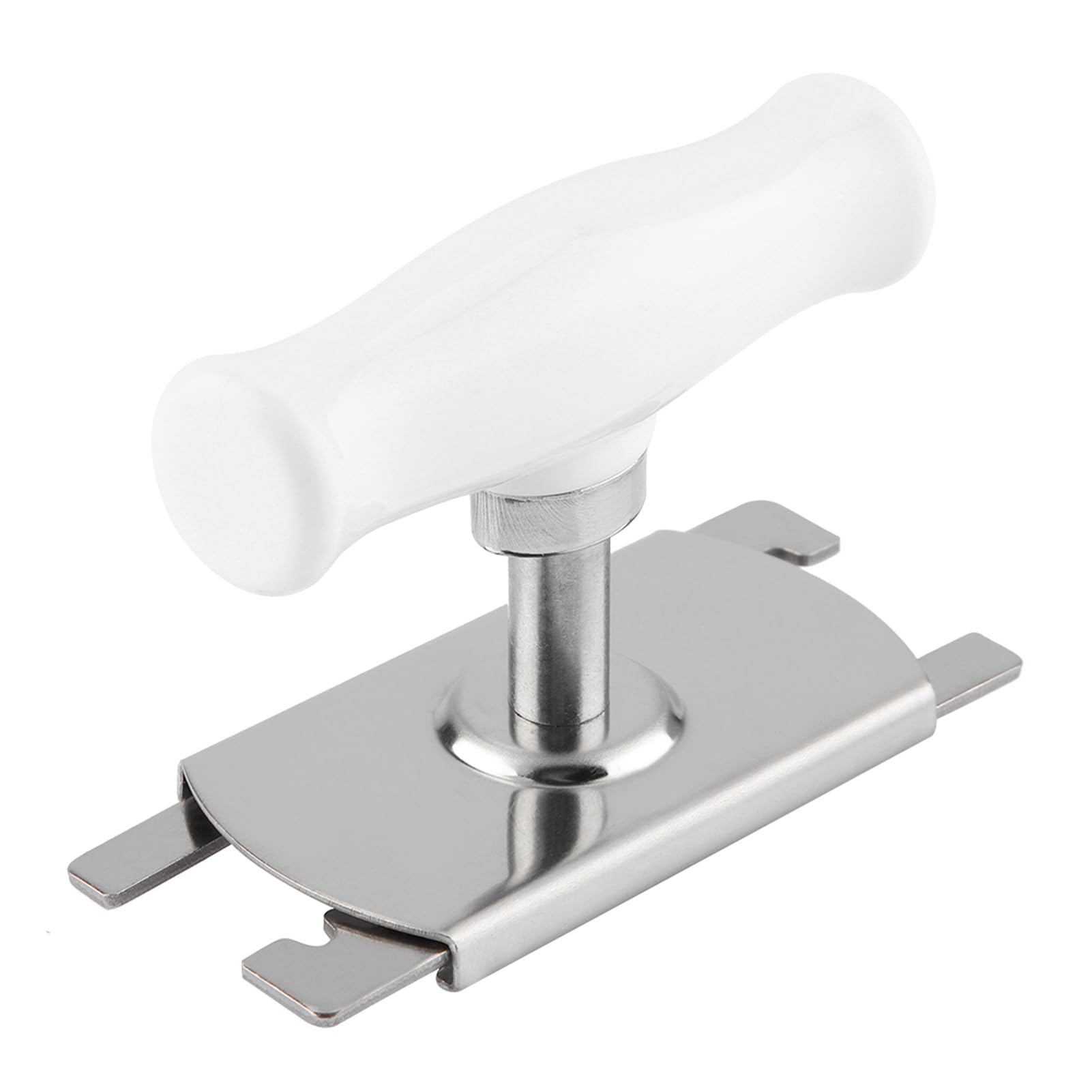 Omabeta ouvre-bocal compact en acier inoxydable pour pots de 2,4 à 10,2 cm