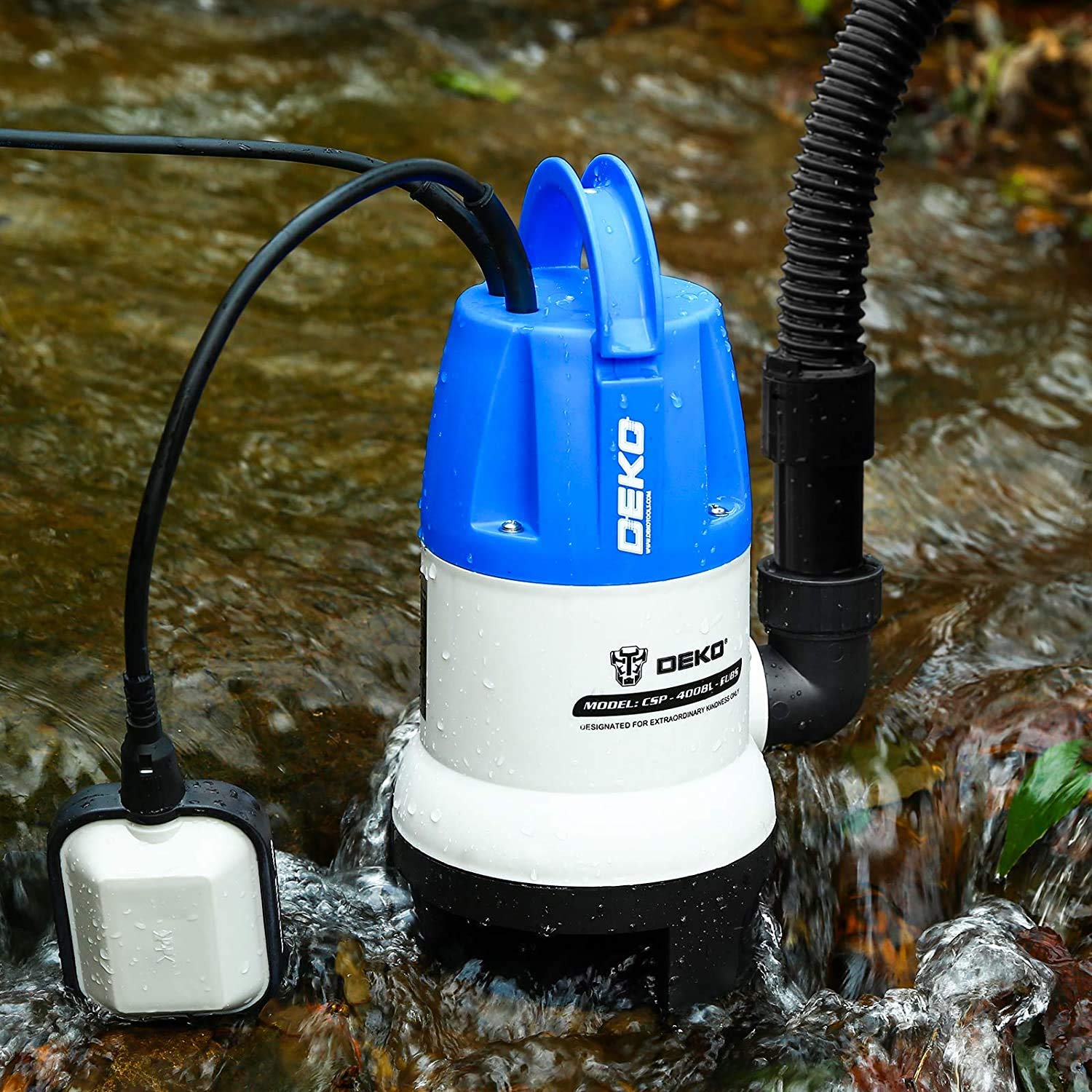 DEKOPRO SUMP PUMP 400 W pompe submersible 8 000 l/h à flotteur