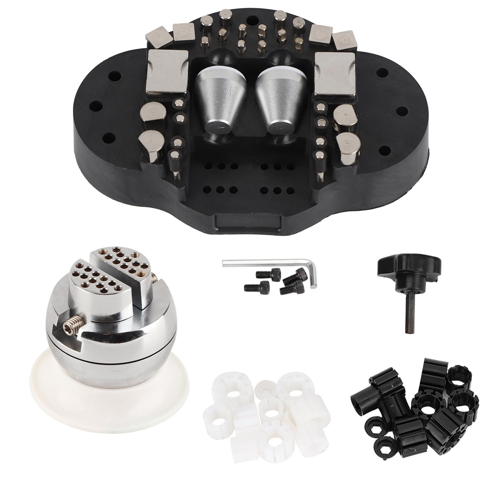 Omabeta Tools & Workshop Equipment Étau à boule de gravure 360° avec accessoires, métal et plastique