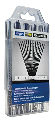 Scheppach BS Series lot de 60 lames de scie à chantourner