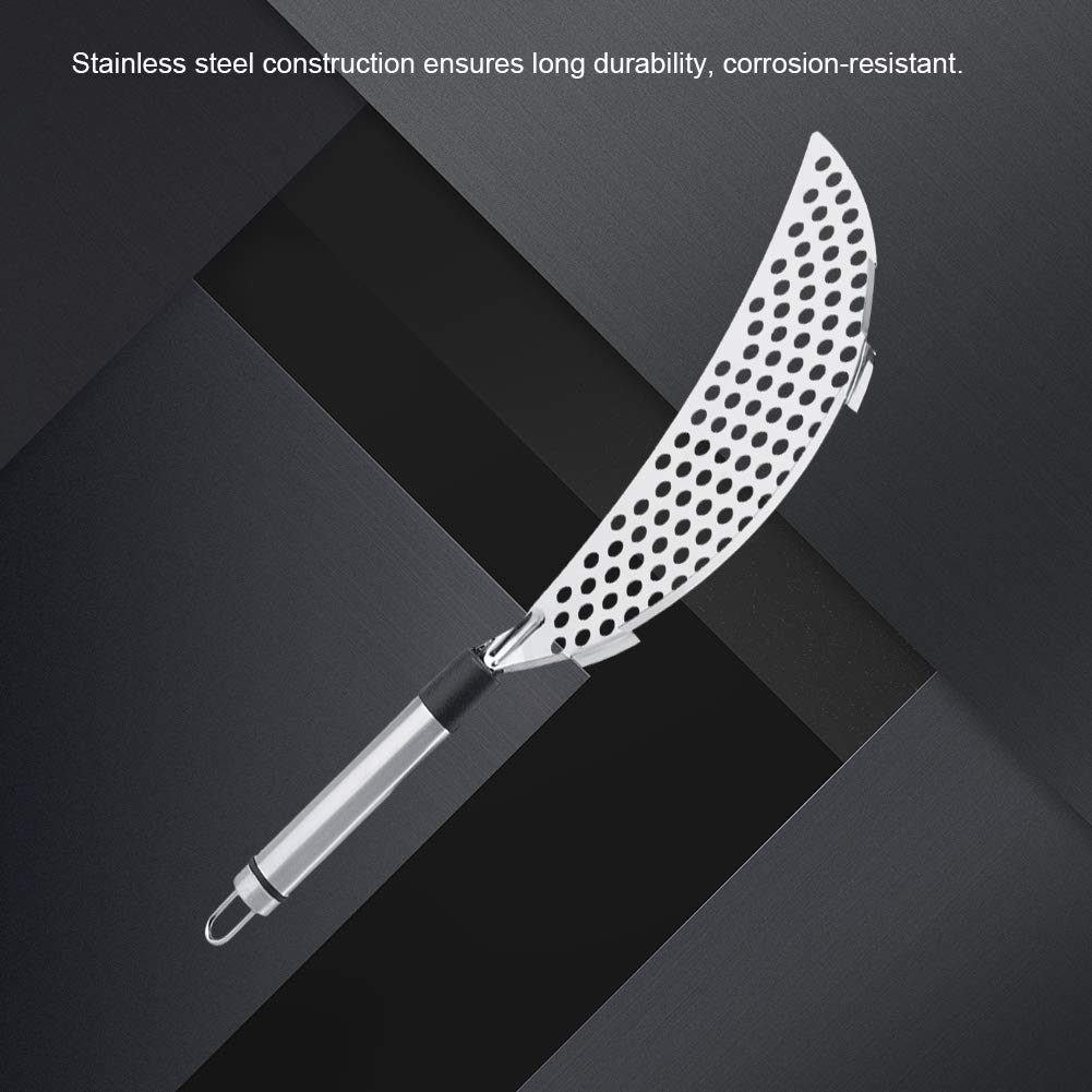 Omabeta Kitchen Utensils & Cooking Tools passoire demi-lune pour casserole en acier inoxydable