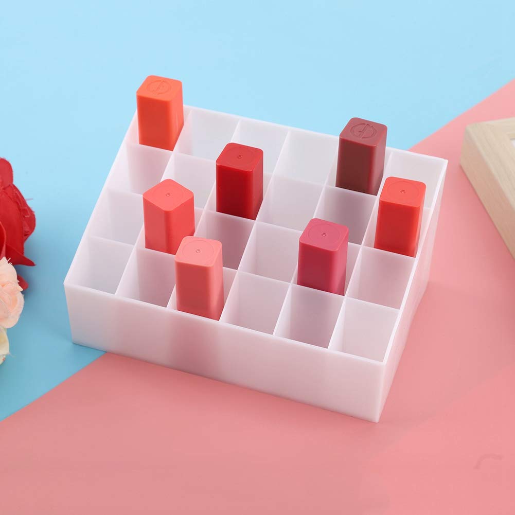 Omabeta Beauty, Hair & Nail Care Organisateur de rouge à lèvres 24 compartiments blanc