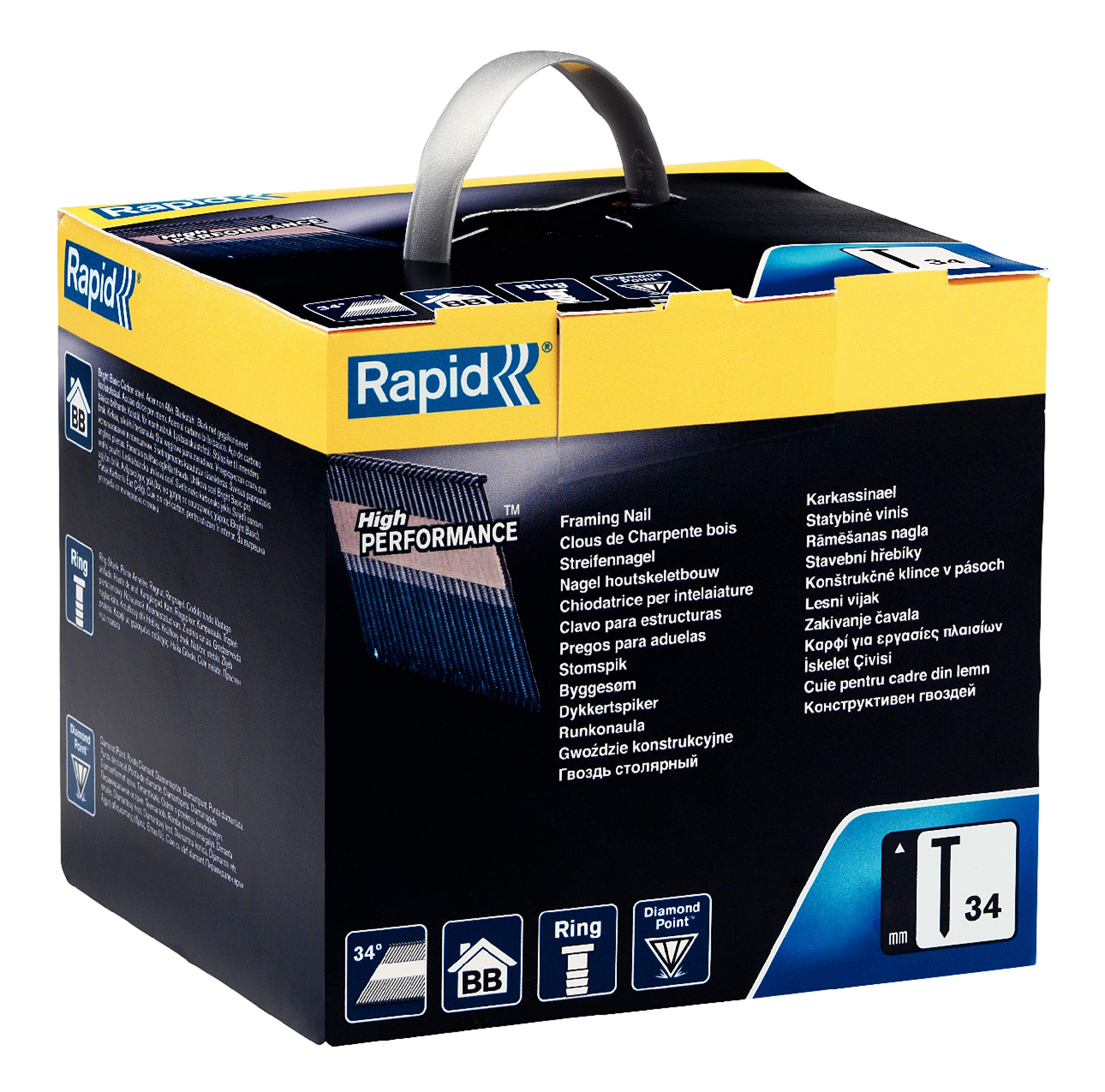 Rapid Clouage 34 BB 34-D/75 clous tête D 75 mm boîte de 800