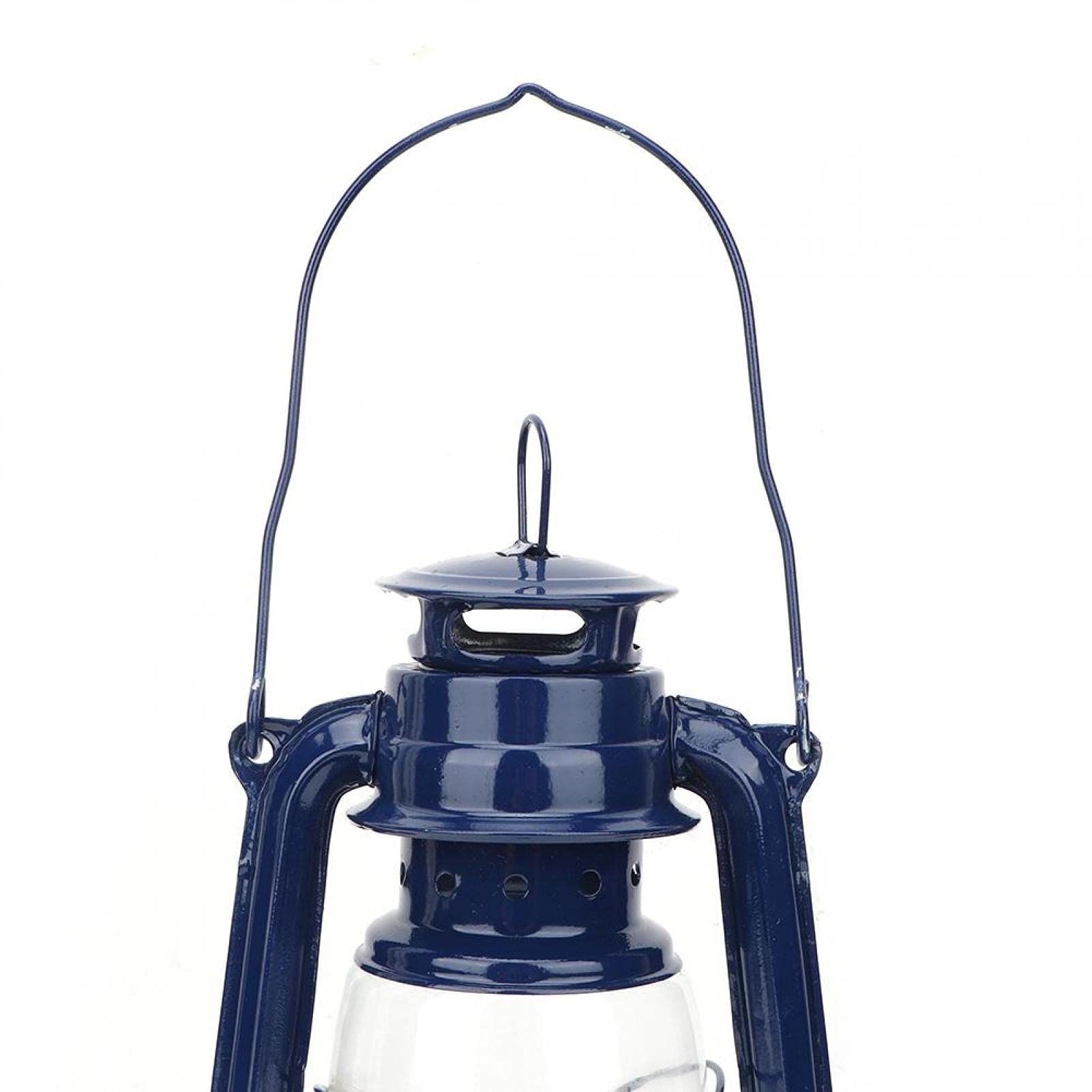 Omabeta Flashlights & Lighting lampe à pétrole bleue en fer et verre