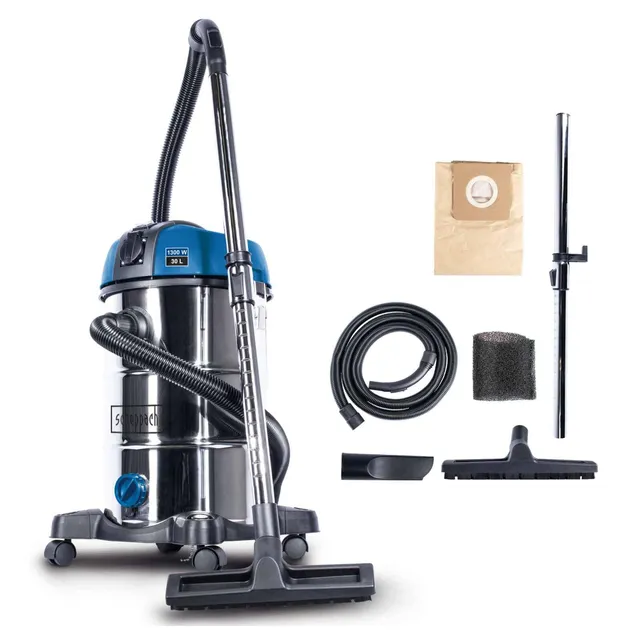 Scheppach ST Series NTS30Premium aspirateur eau et poussière 30 L inox
