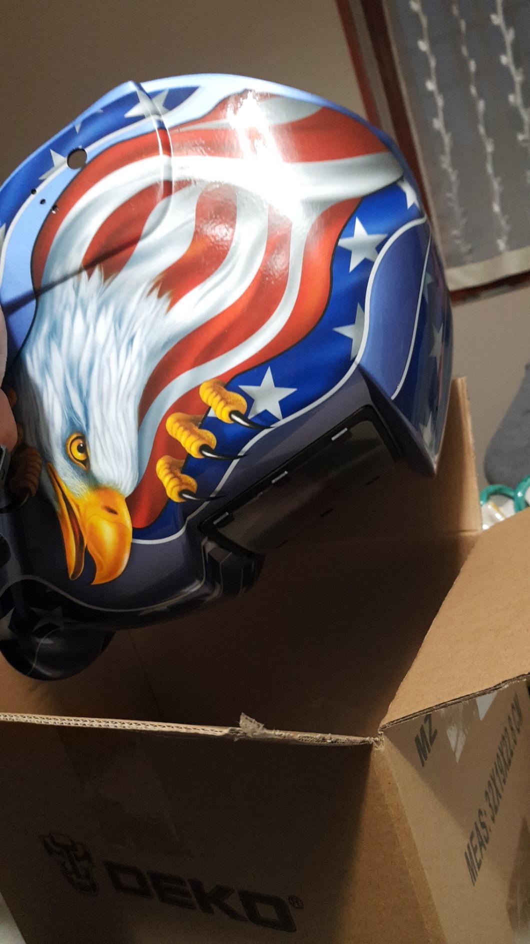 DEKOPRO WELDING HELMET masque de soudure automatique Mode Crâne rouge solaire