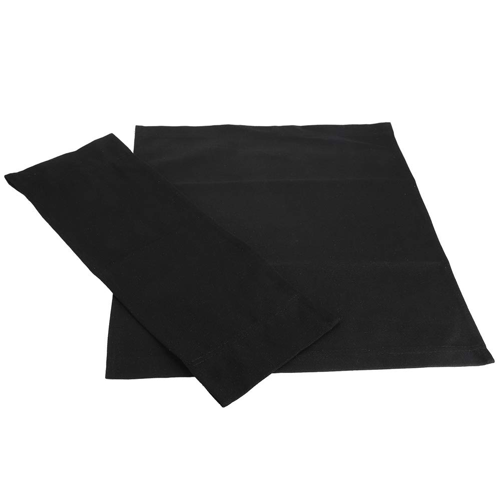 Omabeta Home Décor & Bathroom Décor toile chaise de réalisateur noire 1 ensemble