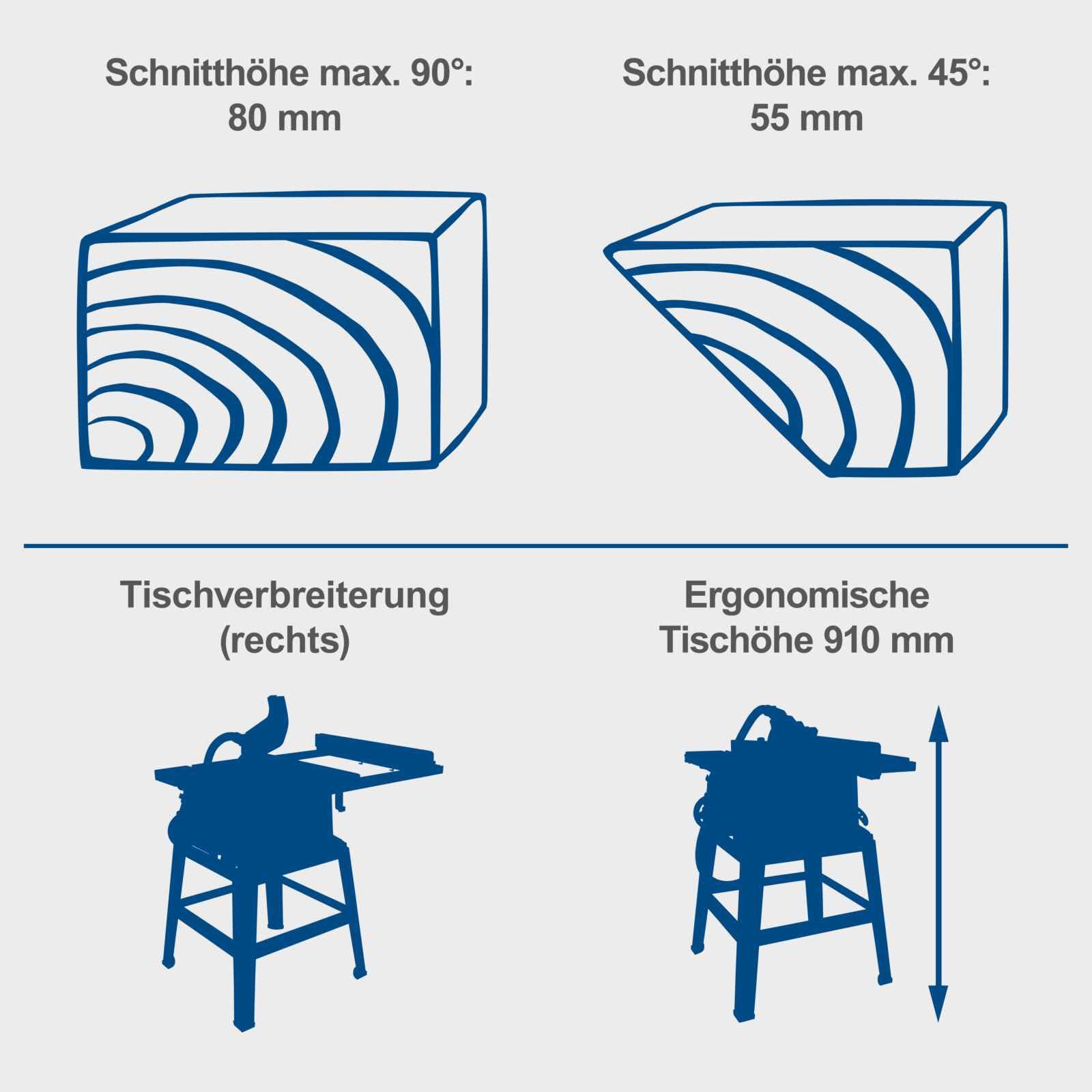 Scheppach HS Series HS105 scie circulaire sur table sans support 2000 W
