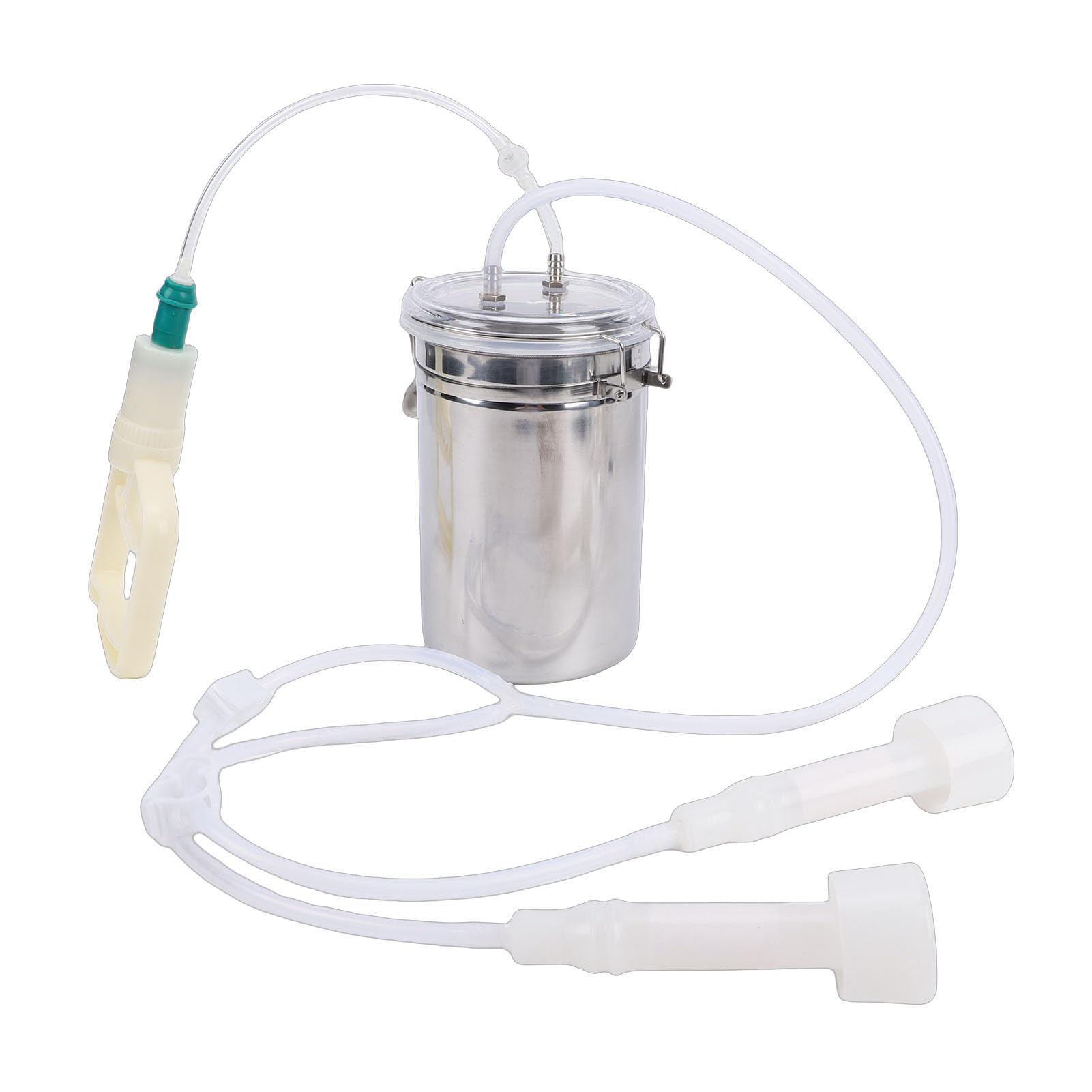 Omabeta Garden Machinery & Agricultural Equipment machine à traire manuelle 2000 ml, bouteille inox