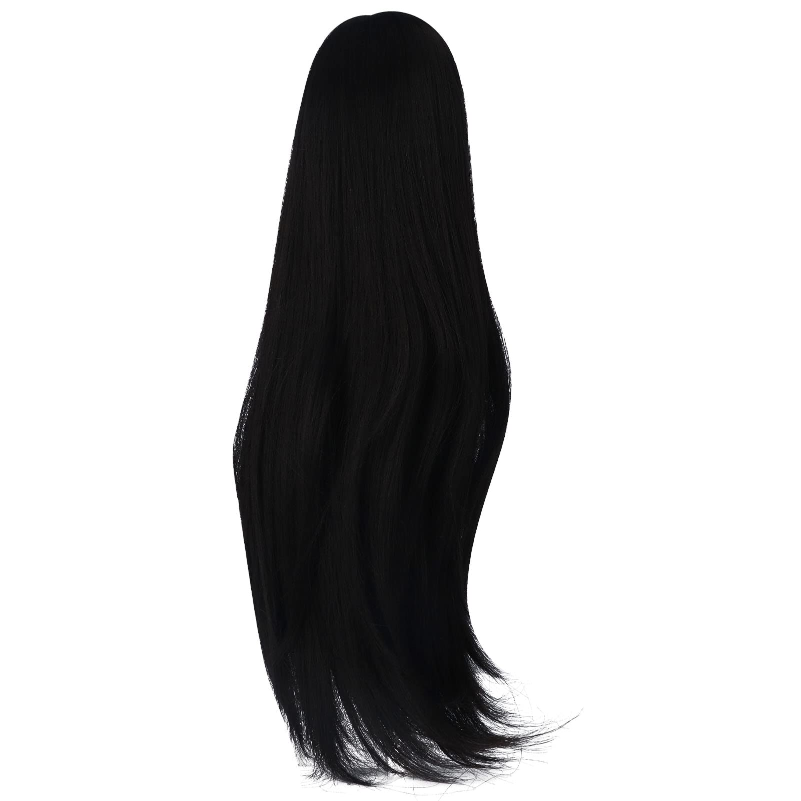 Omabeta 1/3 Doll Wig perruque poupée noire raie milieu
