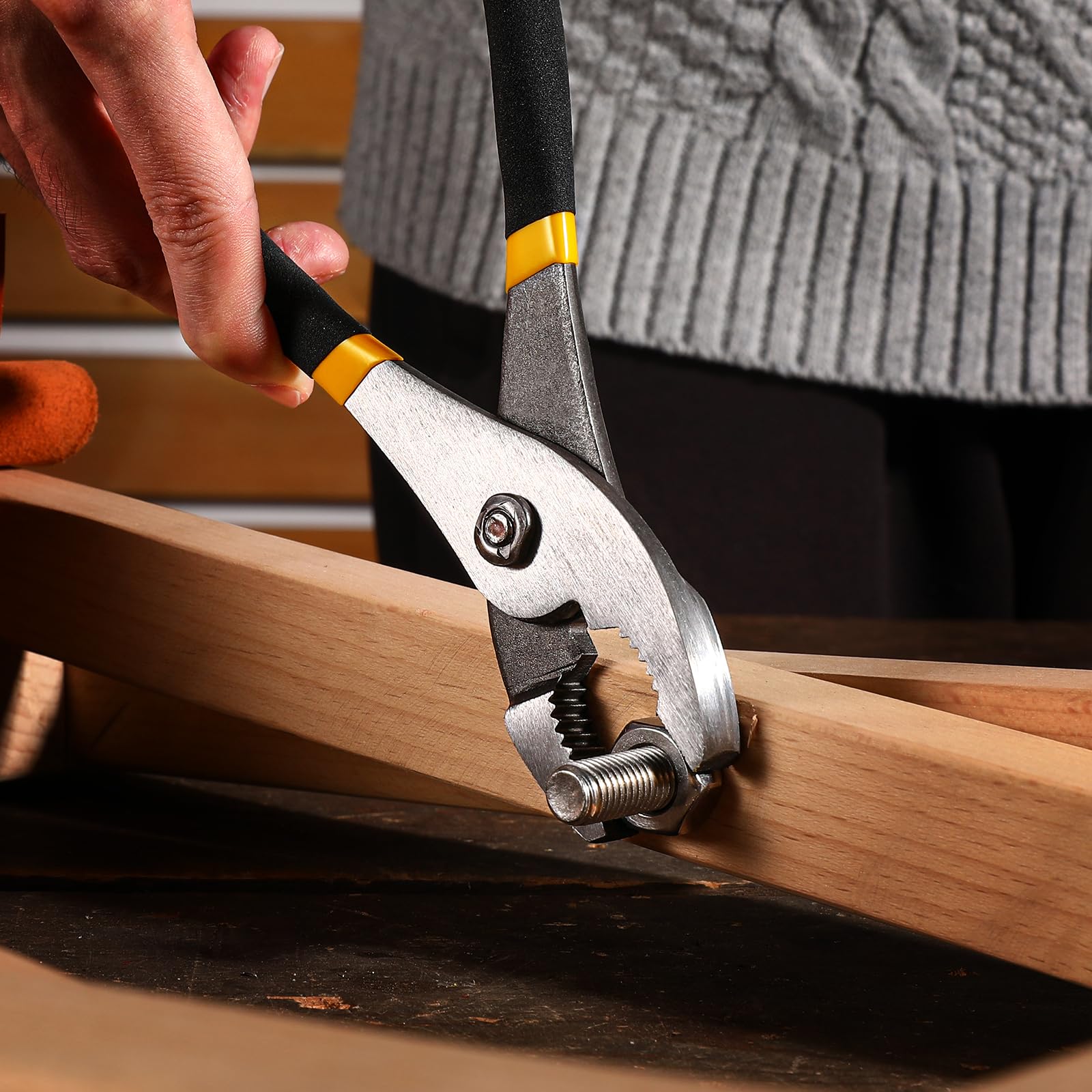 DEKOPRO TOOL KIT pince à joint coulissant 20,3 cm, poignée caoutchouc antirouille