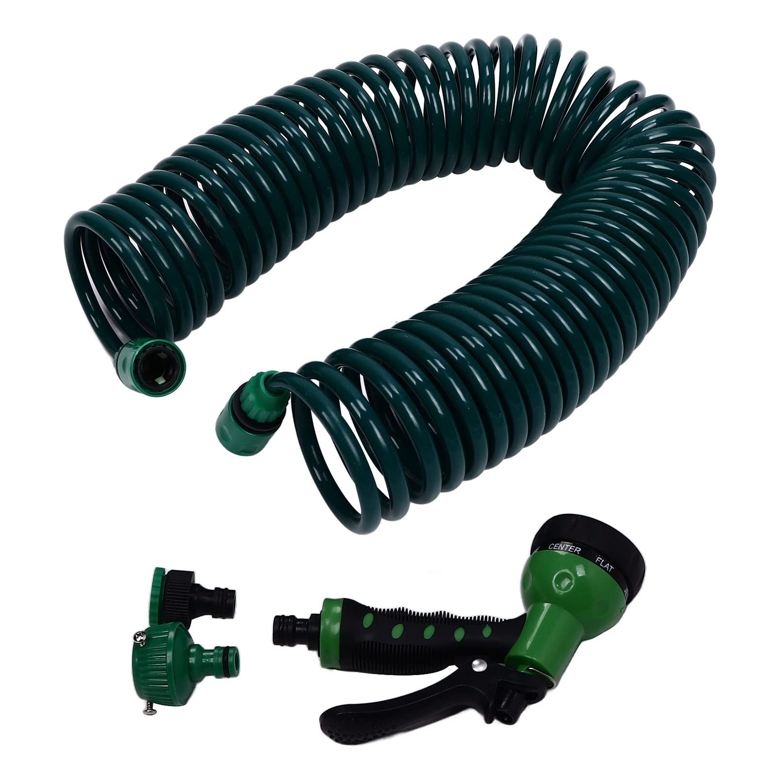 Omabeta tuyau d’arrosage spiralé 15 m à 7 modes en EVA