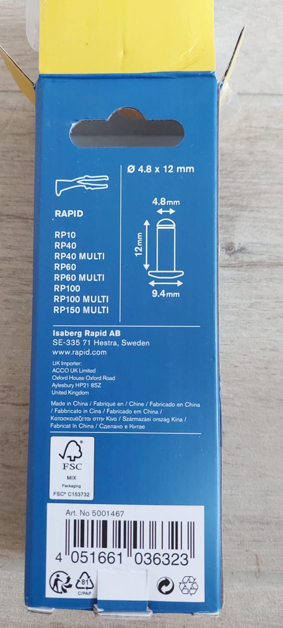 Rapid’os 16 Rivetage rivets cuivrés 4,8 × 12 mm 50 pièces avec foret