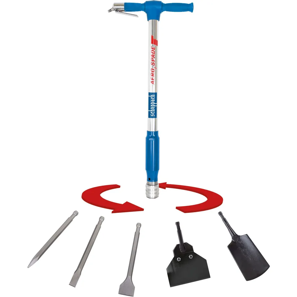 Scheppach HC Series Aero²Spade bêche pneumatique 27 J 6,3 bar
