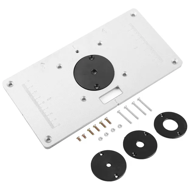 Omabeta Tools & Workshop Equipment plaque d’insertion de toupie 235 × 120 mm en aluminium