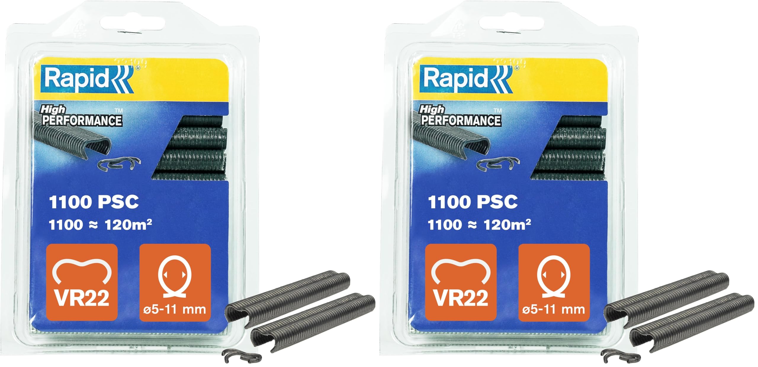 Rapid’os 16 Jardin VR22 agrafes de grillage galvanisées, 215 pièces
