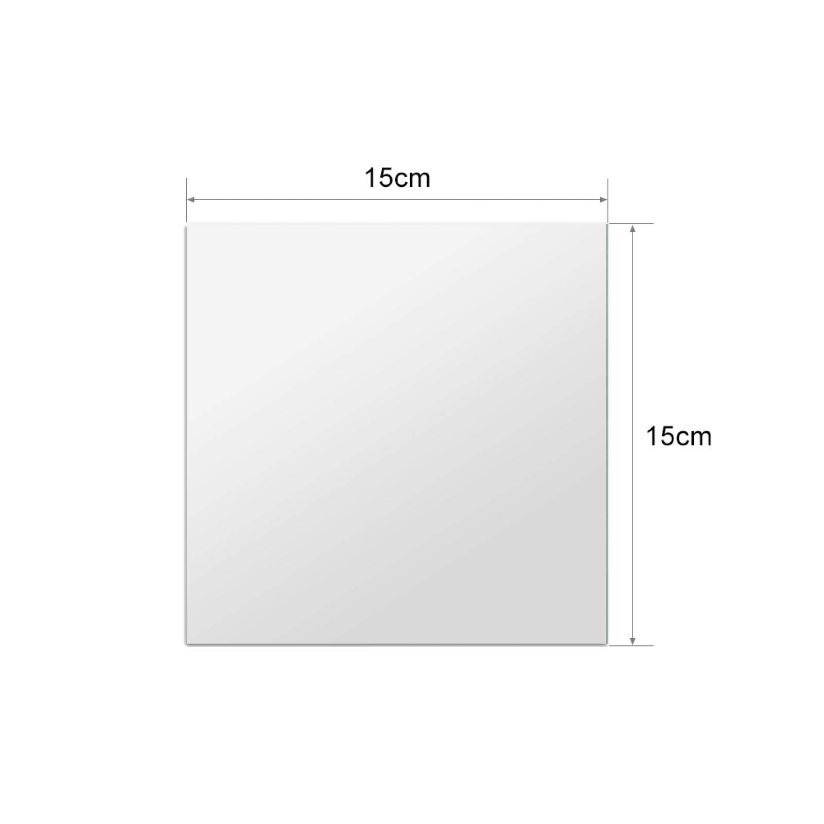 Omabeta Home Décor & Bathroom Décor miroir adhésif 16 carrés 15 × 15 cm sans verre