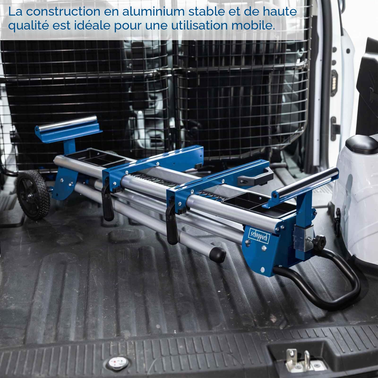 Scheppach HA Series UG200 support pour scie à onglet 150 kg, extensible