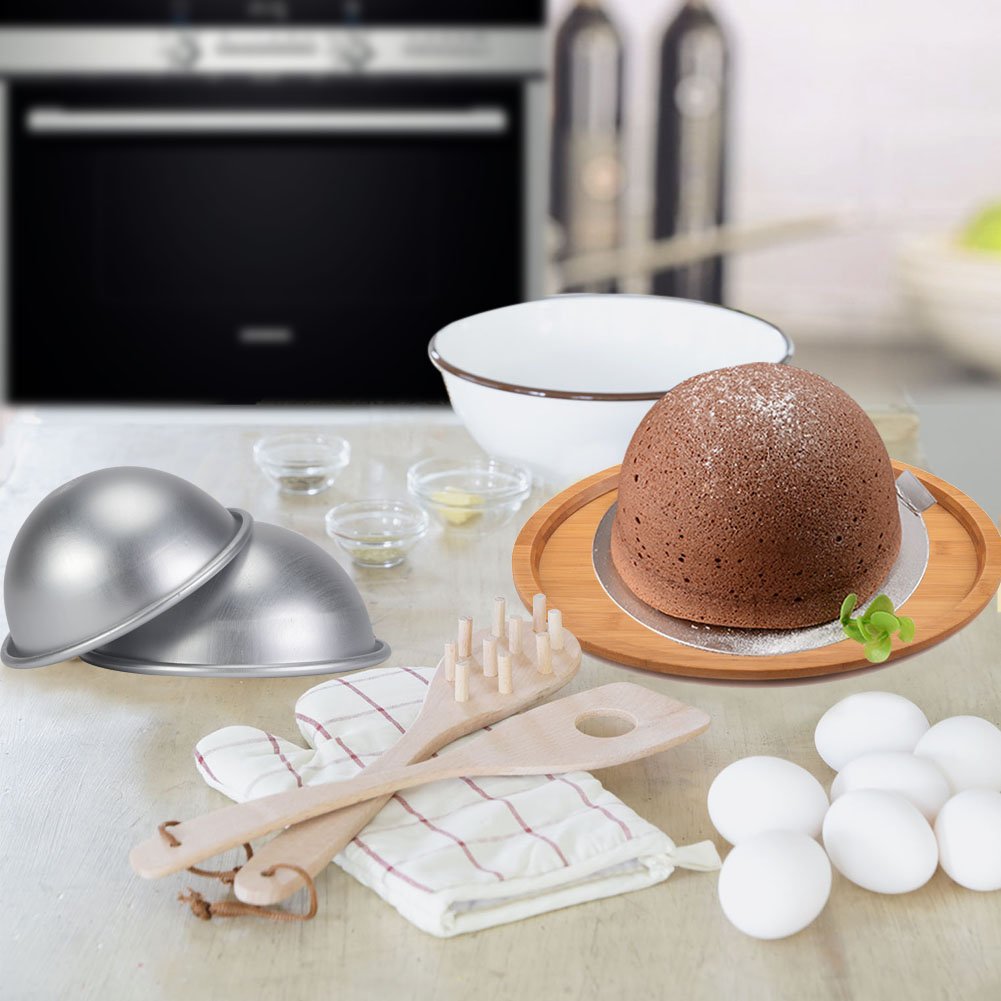 Omabeta Kitchen Utensils & Cooking Tools Moule demi-sphère 8 cm en aluminium