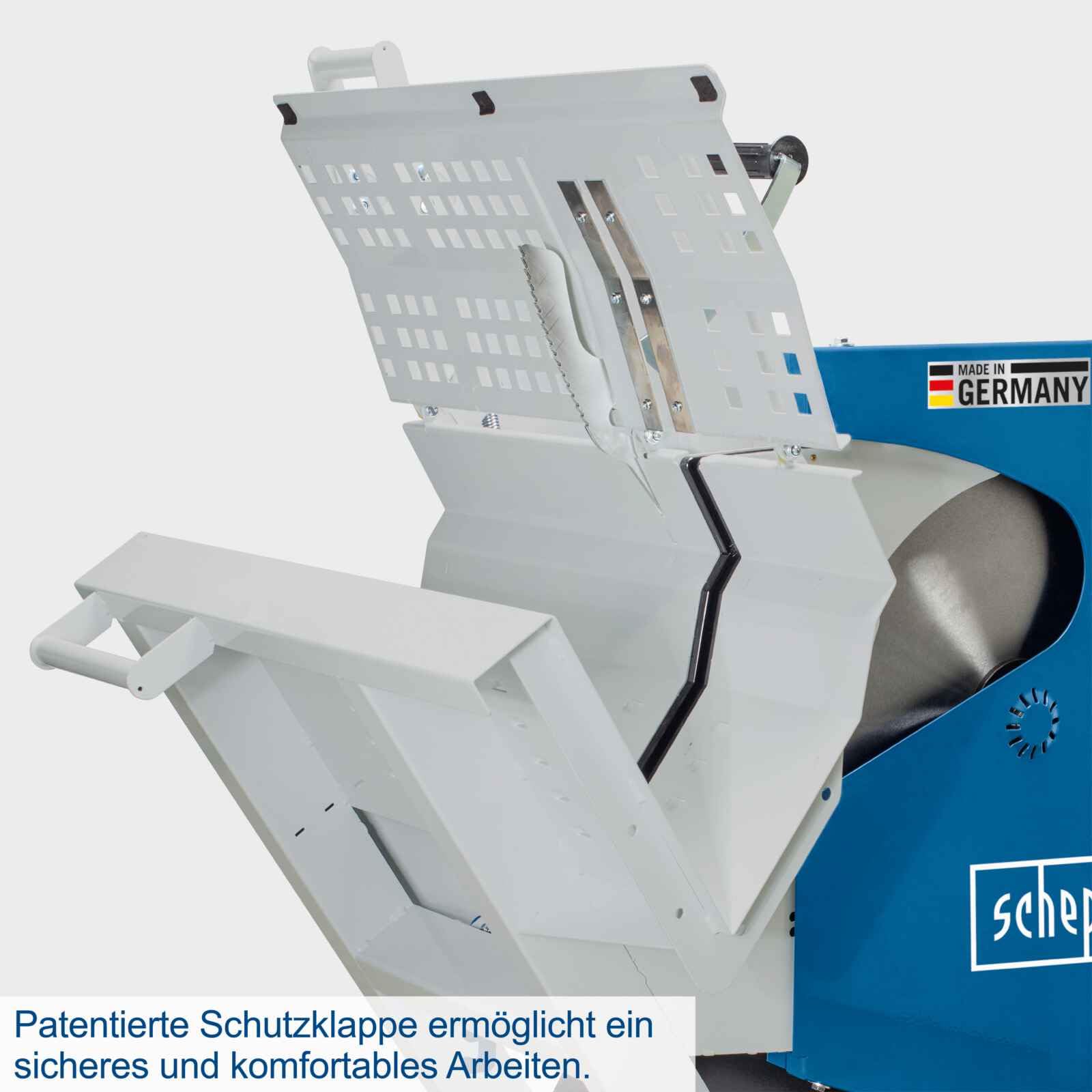 Scheppach WOOVA Series WOX D700SL scie à bûches triphasée 7500 W, 400 V