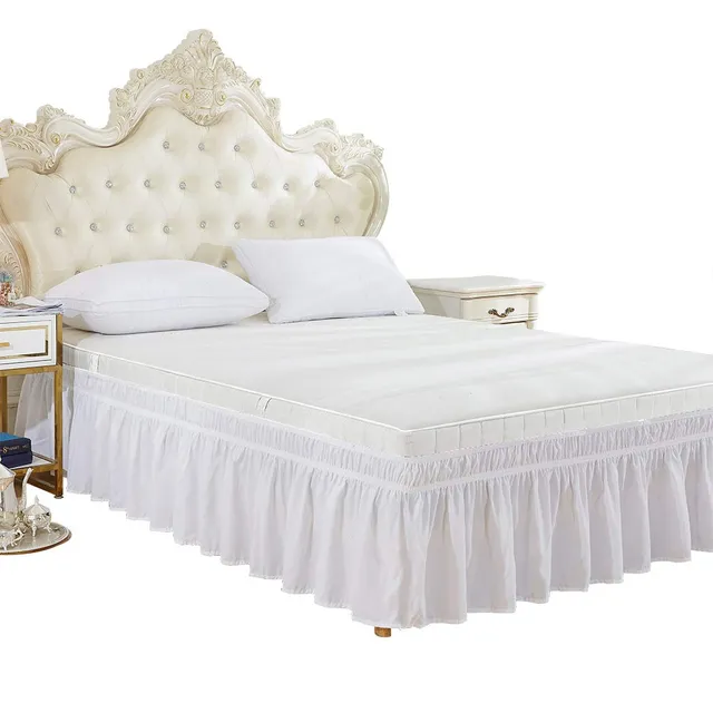 Omabeta Home Décor & Bathroom Décor Jupe de lit Queen 60 × 80 + 15 po lavable