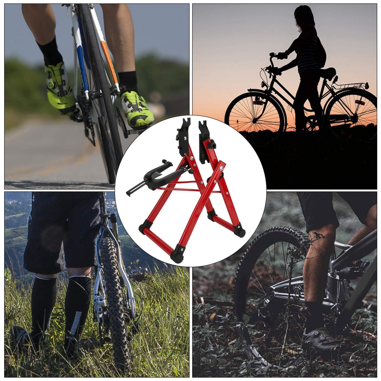 Omabeta Automotive Accessories support de centrage de roue vélo rouge aluminium