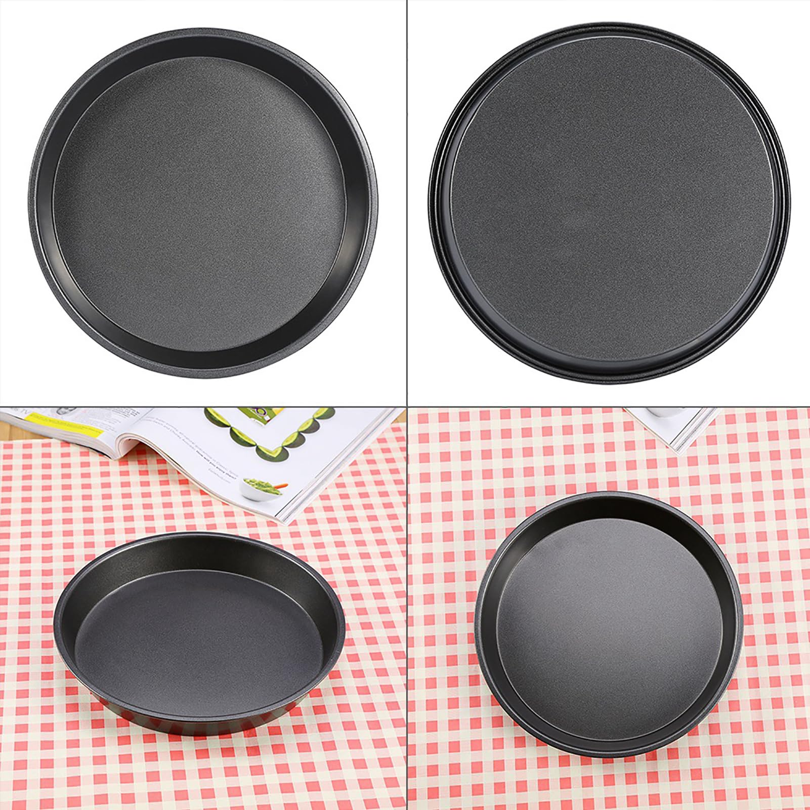 Omabeta Kitchen Utensils & Cooking Tools moule à pizza rond 23 × 23 cm antiadhésif