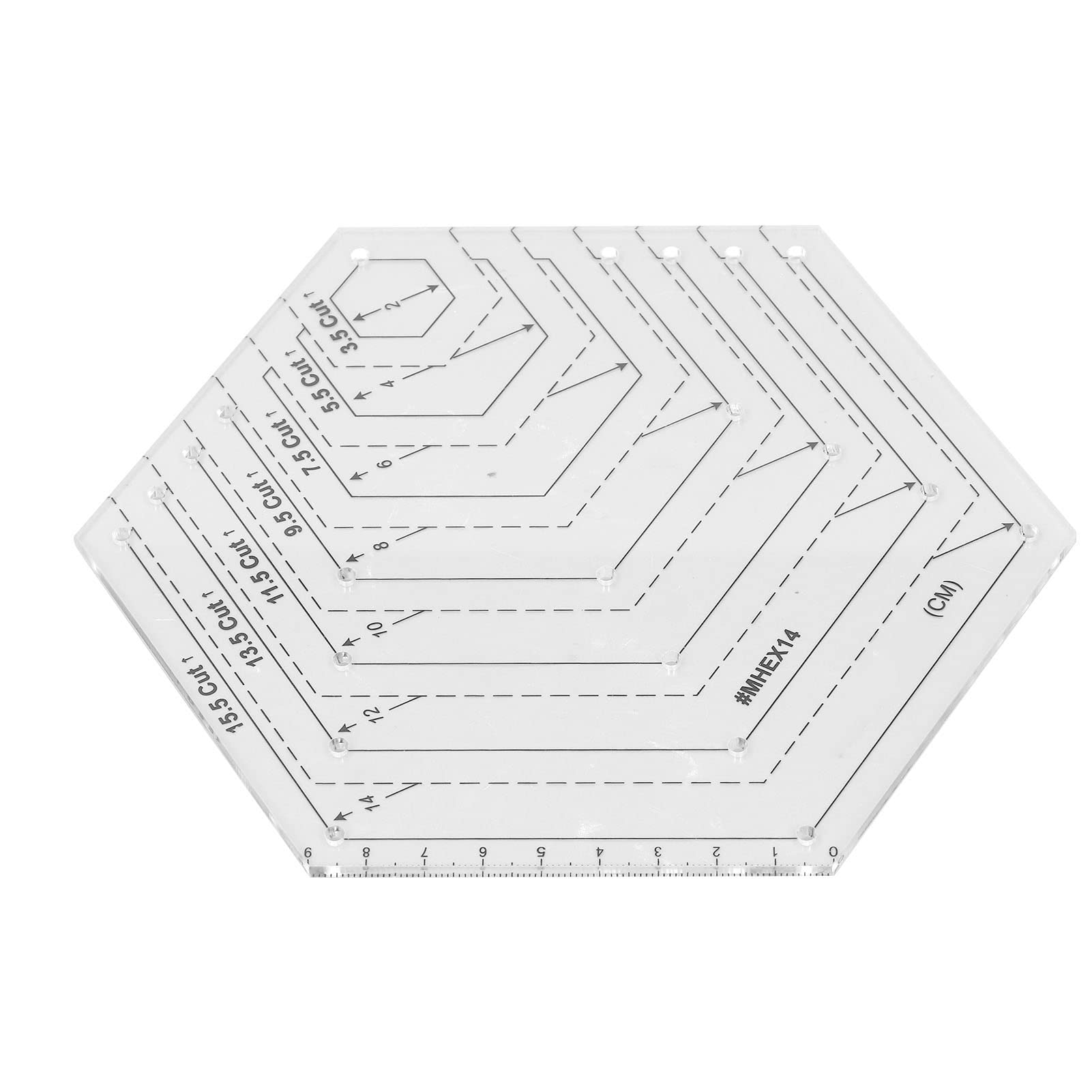 Omabeta Toys & Games Modèle de Coupe Tournére règle acrylique transparente