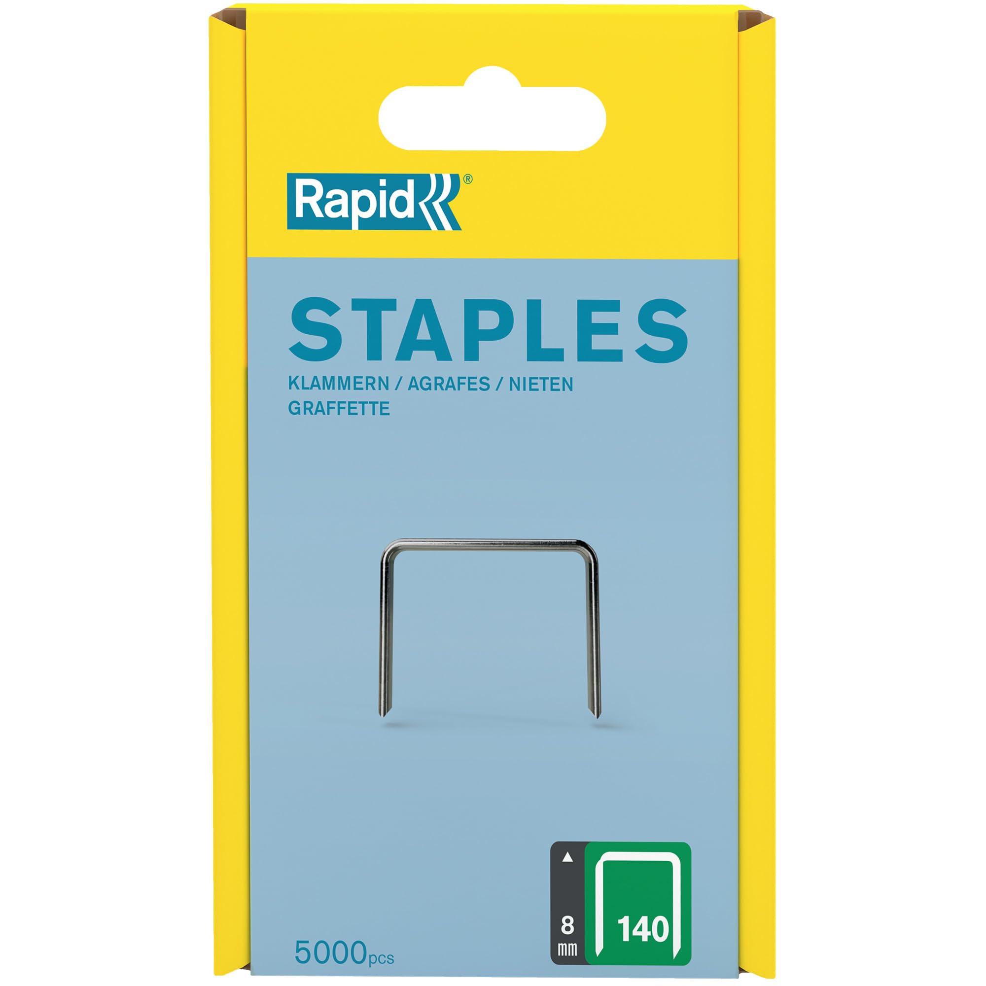 Rapid’os 16 Agrafage n° 140 agrafes 8 mm 5000 pièces galvanisées