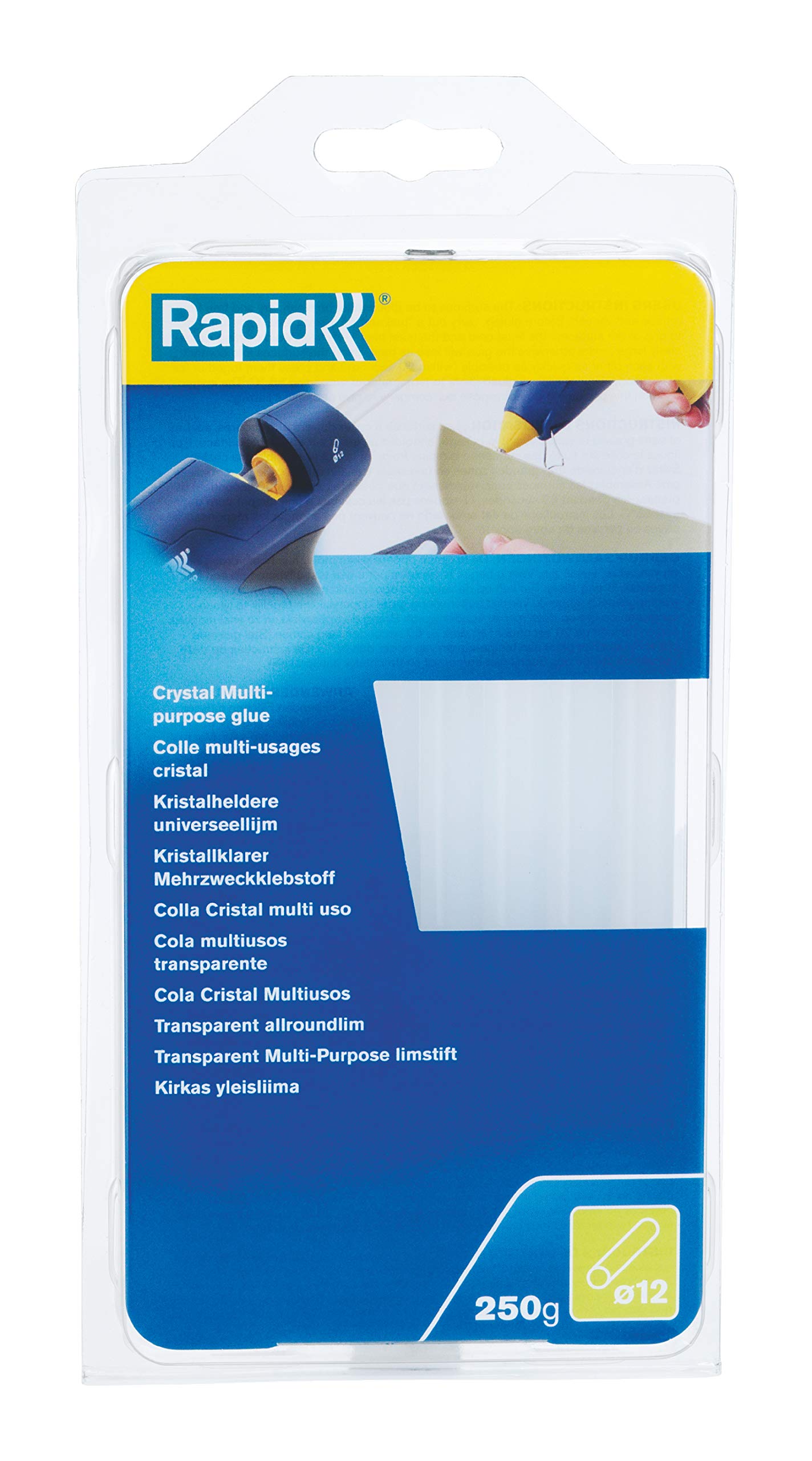 Rapid’os 16 Collage 5000626 bâtons de colle chaude transparents 250 g