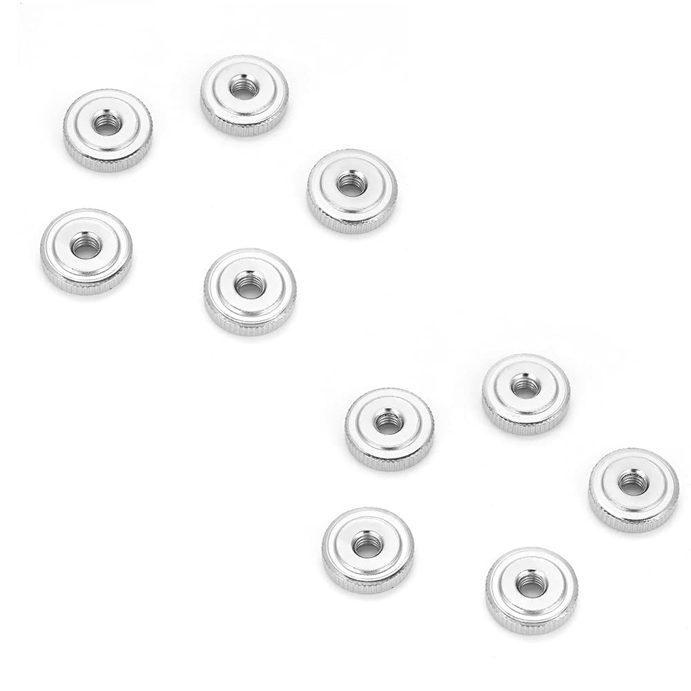 Omabeta Fasteners, Screws & Springs écrou moleté acier carbone M6 10 pièces