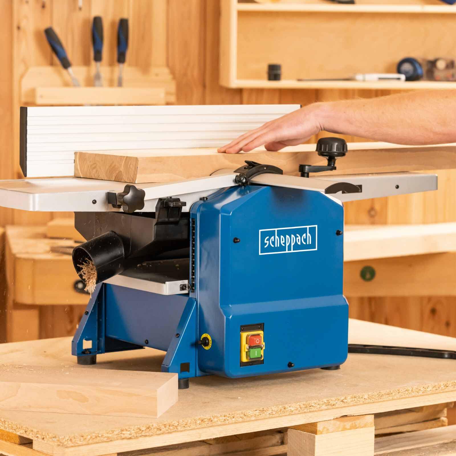 Scheppach HMS Series HMS1070 Raboteuse dégauchisseuse 1500 W compacte