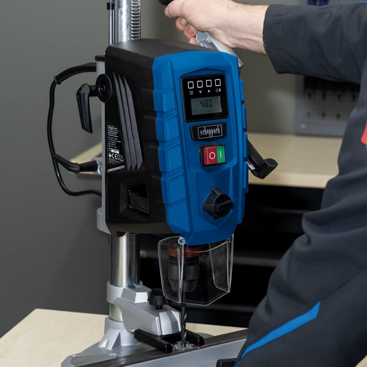 Scheppach ST Series DP60 SE perceuse d’établi 710 W avec écran numérique