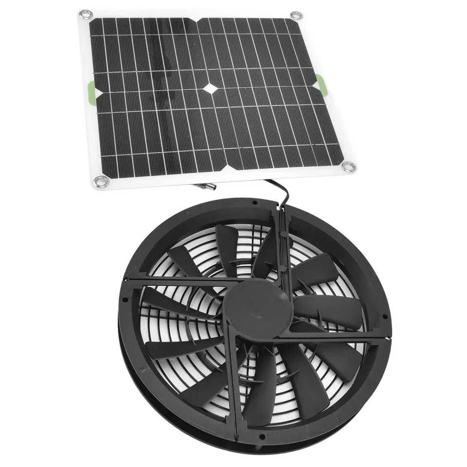 Omabeta Garden Machinery & Agricultural Equipment ventilateur solaire 25 cm pour serre