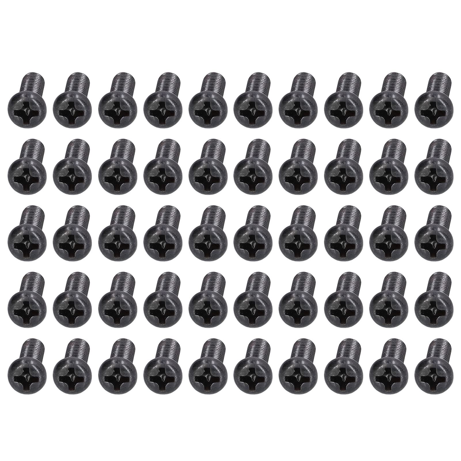 Omabeta Fasteners, Screws & Springs vis DIN 7985 M4 x 12 mm, lot de 50, zinguées noires