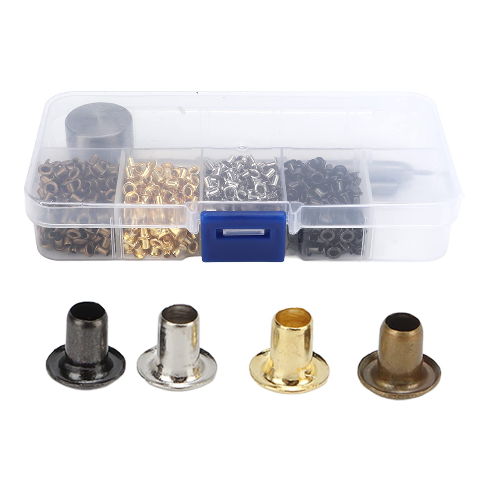 Omabeta Fasteners, Screws & Springs Œillets 2 mm, kit de 200 avec outils de pose
