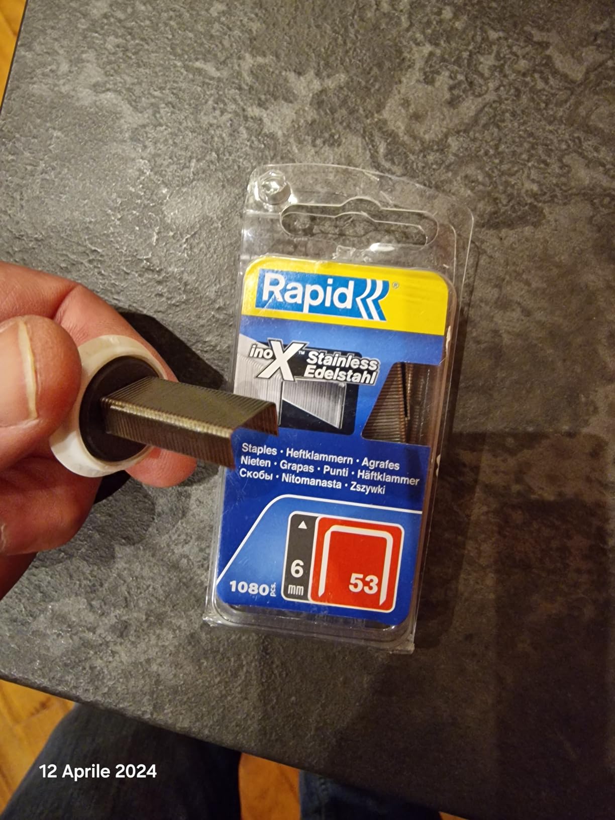 Rapid’os 16 Agrafage n°53 agrafes 8 mm 1080 galvanisées