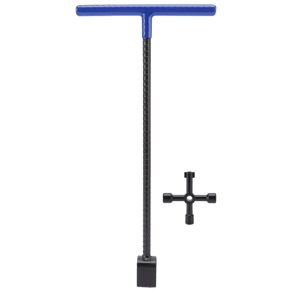 Omabeta Tools & Workshop Equipment clé de compteur d’eau bleue poignée en T