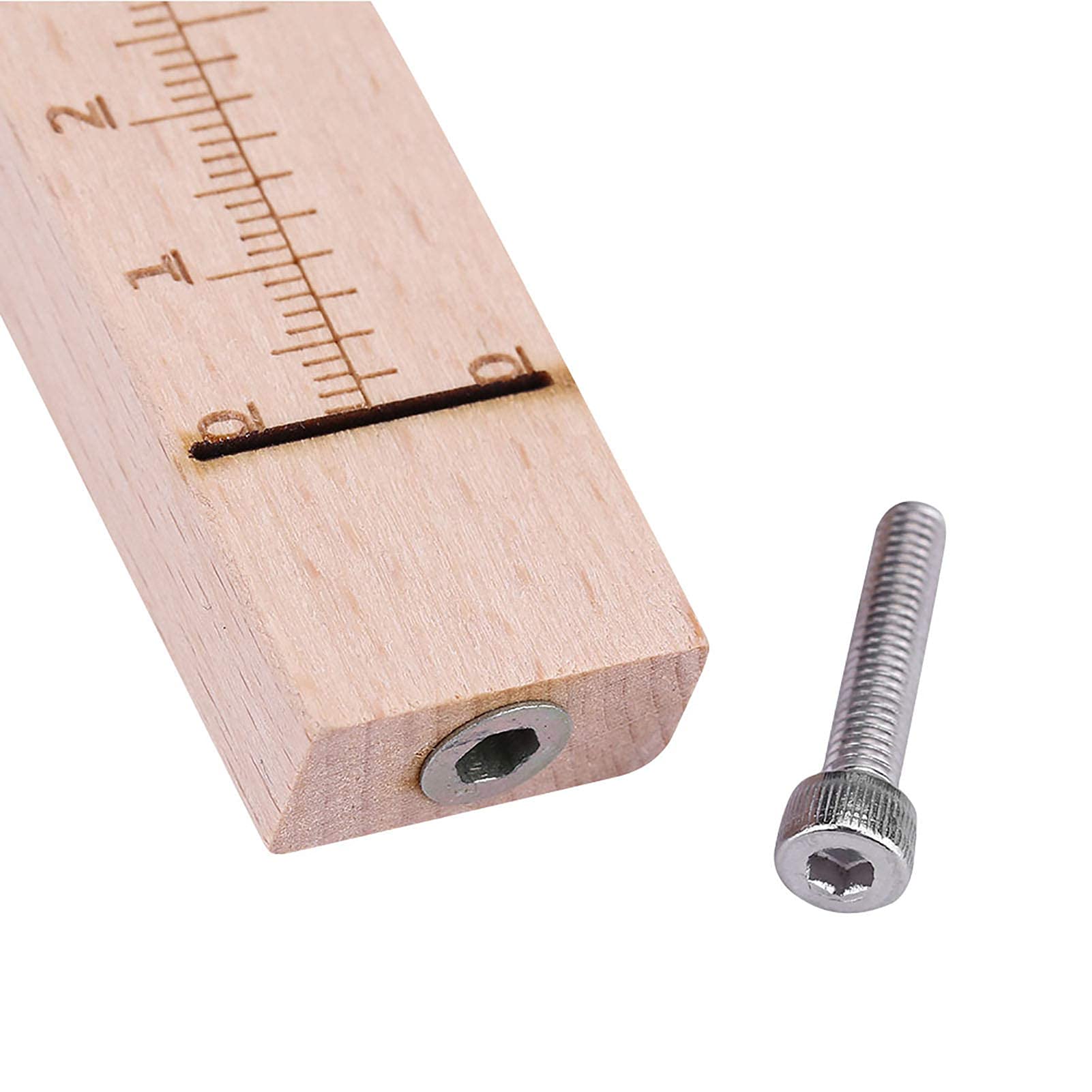 Omabeta Tools & Workshop Equipment coupe-cuir réglable en bois, 0 à 10 cm, 5 lames