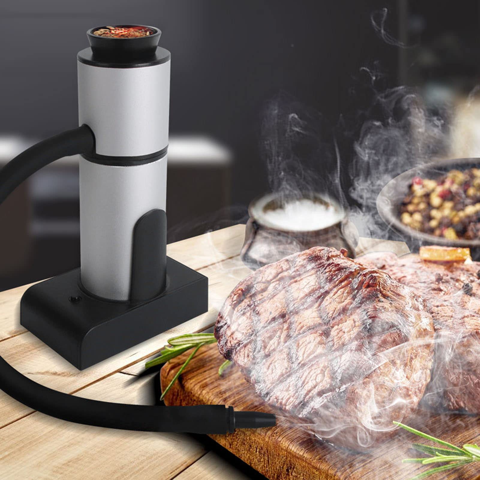 Omabeta Kitchen Appliances fumoir portable pour viande avec bac à copeaux