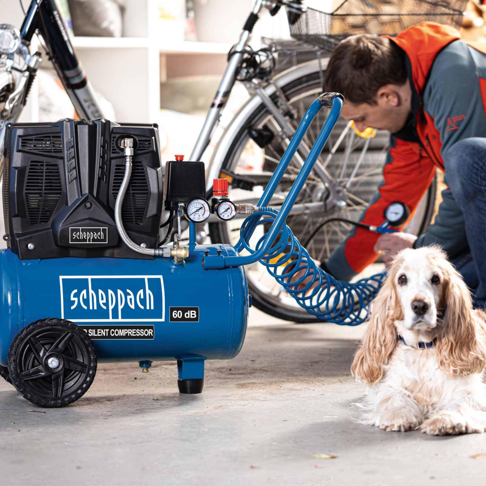 Scheppach HC Series HC25Si compresseur 24 L silencieux