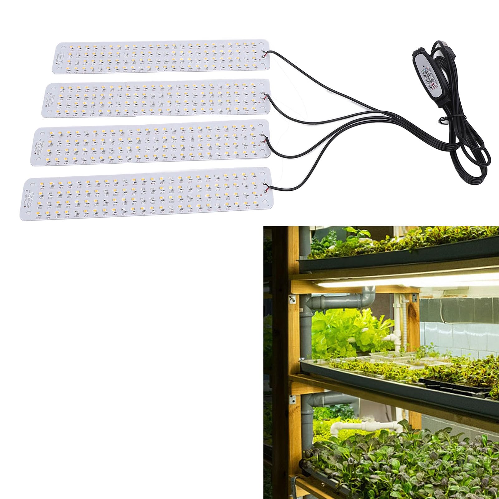 Omabeta Garden Machinery & Agricultural Equipment panneau LED de culture 384 LED, 5 V, minuterie