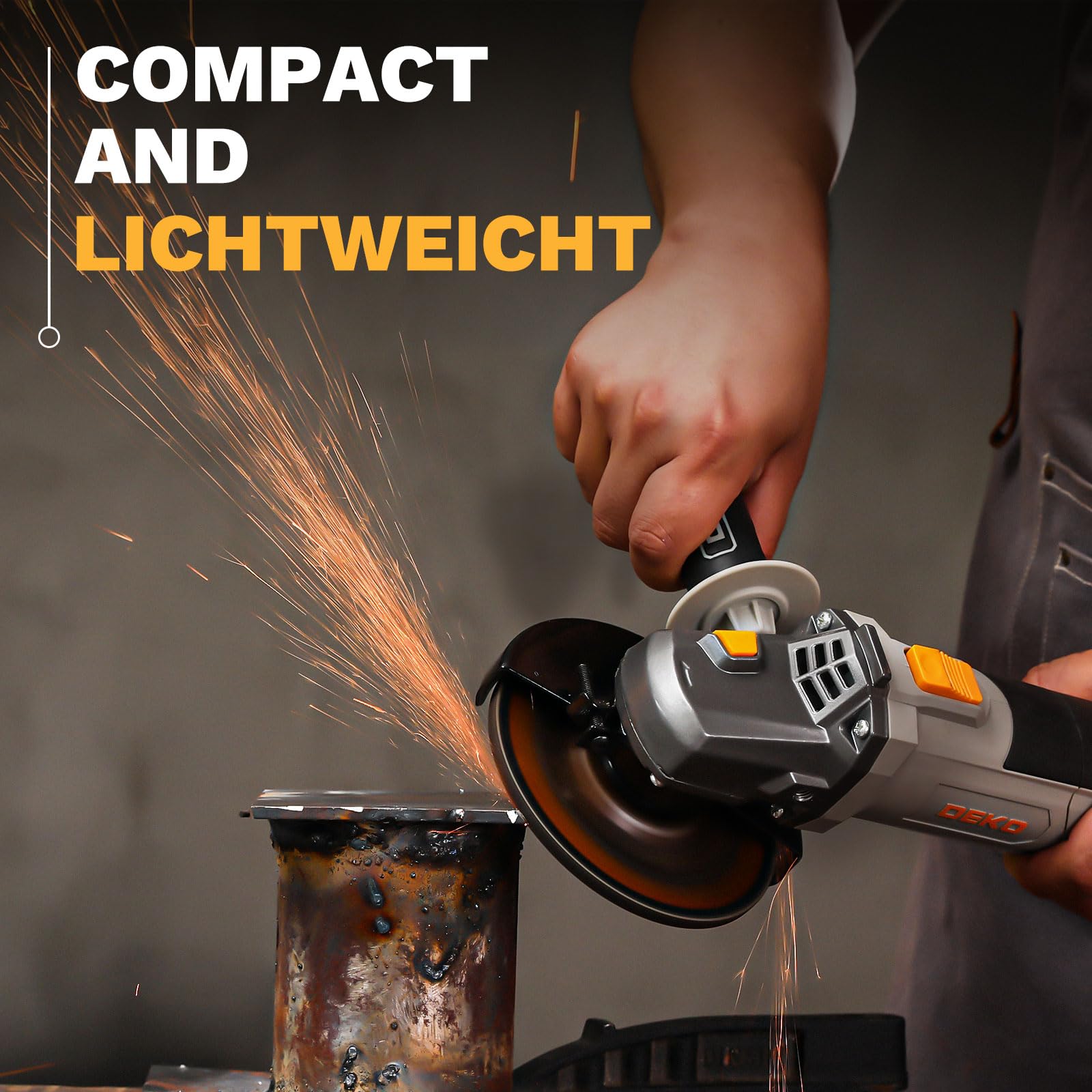 DEKOPRO POWER TOOLS Meuleuse d'angle 900W 125 mm filaire